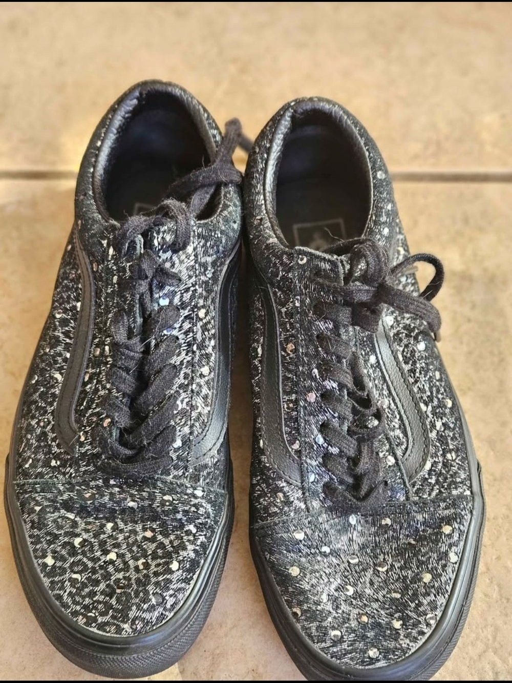 Vans Black Speckled Low-Top Sneakers
